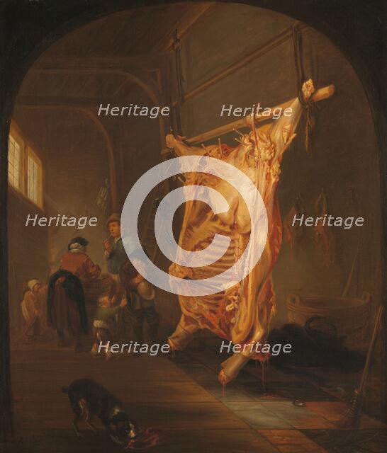 The Slaughtered Ox, 1635-1655. Creator: Abraham van den Hecken.