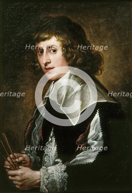 Portrait of Lucas Faydherbe (1617-1697), c. 1650. Creator: Franchoys, Lucas, the Younger (1616-1681).