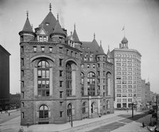 Erie Co[unty] Savings Bank, Buffalo, between 1900 and 1906. Creator: Unknown.