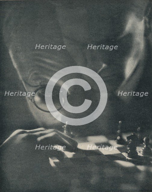 'Chess Playing', c1928. Artist: Yvan Attal.