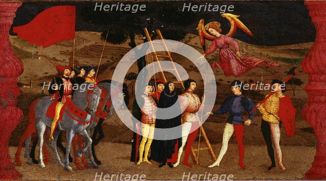 The Miracle of the Desecrated Host (Predella Panel for the church of Corpus Domini in..., 1465-1469. Creator: Uccello, Paolo (1397-1475).