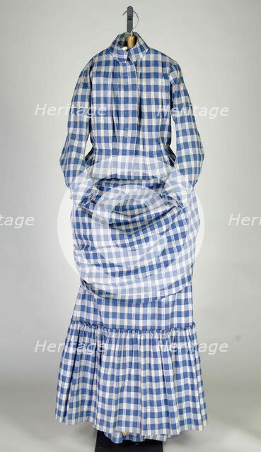 Morning dress, American, ca. 1885. Creator: Unknown.