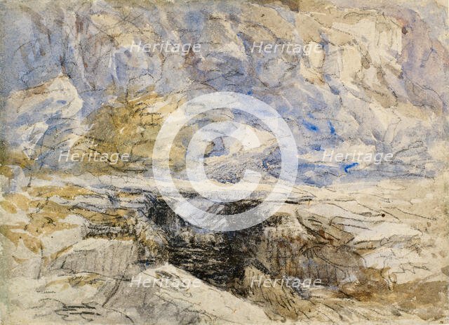 Stone Bridge, Wales, 1844-1856. Creator: David Cox the Elder.