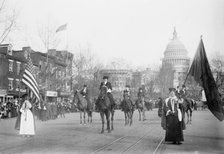 Head of suffrage parade, 1913. Creator: Bain News Service.