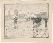 Rainy Day, Boston, 1886. Creator: Frederick Childe Hassam.