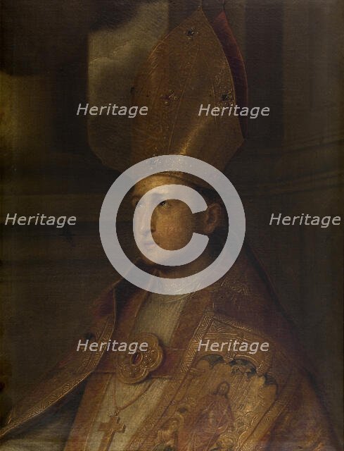 A Bishop Saint, mid-17th century. Creator: Erasmus Quellinus.