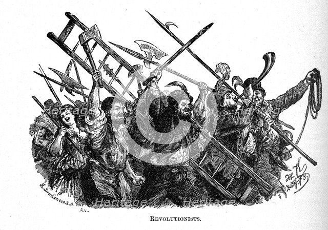 Revolutionists, 1882. Artist: Brend'amour, Richard (1831-1915)