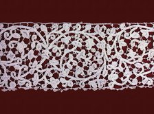 Border, Europe, 1675/1725(imitation of 17th century Venetian needle lace). Creator: Unknown.