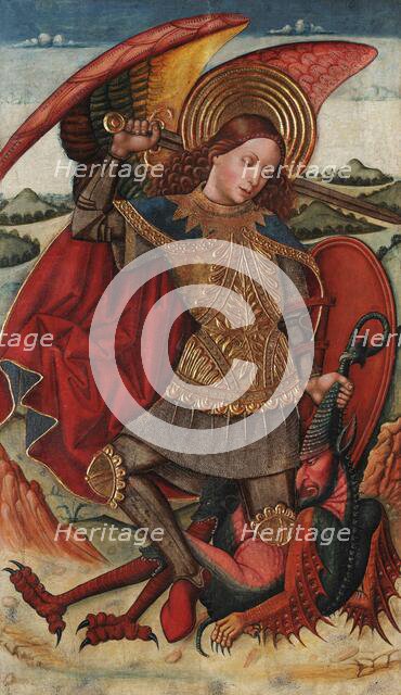 Saint Michael the Archangel, c1486. Creator: Abadía, Juan de la, the Elder (active 1469-1498).