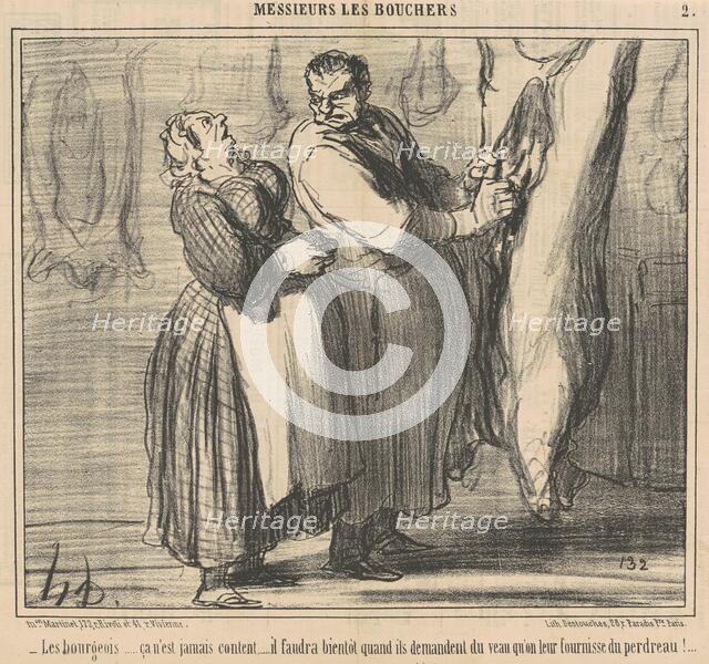 Les bourgeois ..., 19th century. Creator: Honore Daumier.