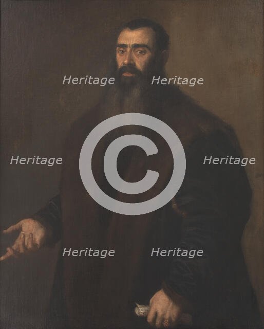 Portrait of the Nuremburg Merchant and Collector Willibald Imhoff the Elder (1519-1580). Creator: Titian.
