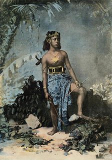 'Jeune Fille De Samoa', (Young Samoan Girl), 1900. Creator: Unknown.
