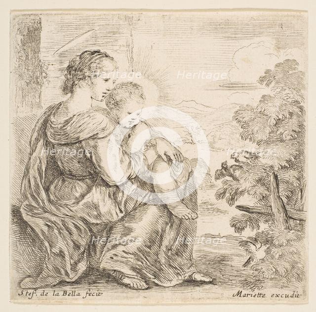 Virgin and Christ Child, 1641. Creator: Stefano della Bella.