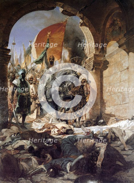 'The Entry of Mehmet II into Constantinople', 1876.  Artist: Jean Joseph Benjamin Constant