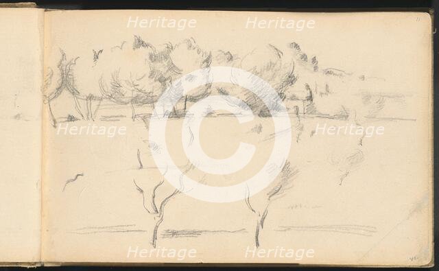 Landscape with Trees, 1895/1898. Creator: Paul Cezanne.