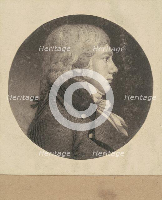 Unidentified Man, 1798-1803. Creator: Charles Balthazar Julien Févret de Saint-Mémin.