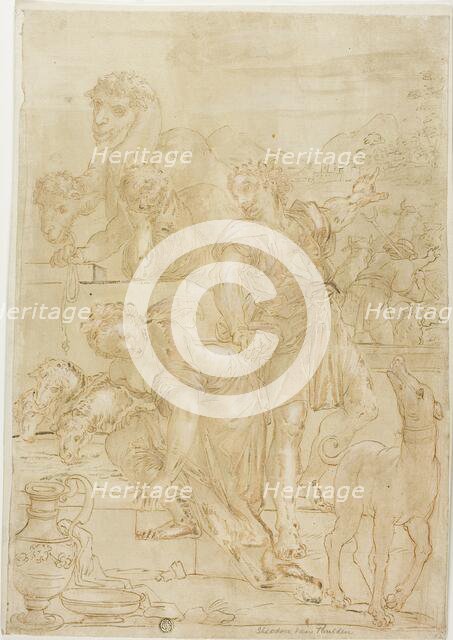 Isaac and Rebecca at Well, n.d. Creator: Theodoor van Thulden.