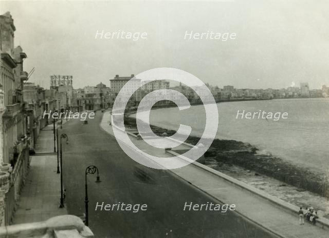 The Malecón, Havana, Cuba, c1960s.  Creator: G Romay.