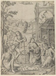 The Adoration of the Shepherds, ca. 1504. Creator: Marcantonio Raimondi.