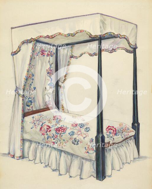 Bed, 1935/1942. Creator: Isadore Goldberg.