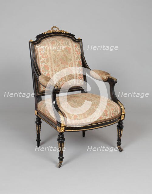 Armchair, 1860/65. Creator: Leon Marcotte.