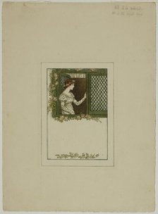 Woman at Lattice Window, n.d. Creator: Catherine Greenaway.
