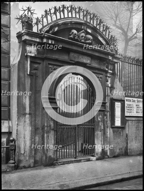 St Olave's Church, Gateway, Hart Street, City of London, Greater London Authority, 1910-1950. Creator: William Archer Clark.