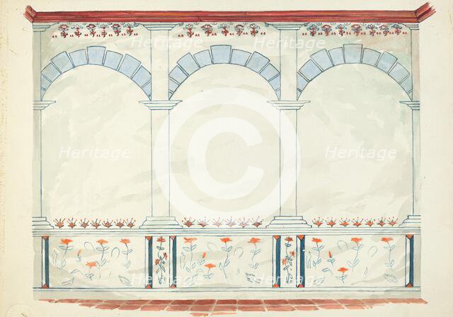 Restoration Drawing, 1935/1942. Creator: Robert W.R. Taylor.