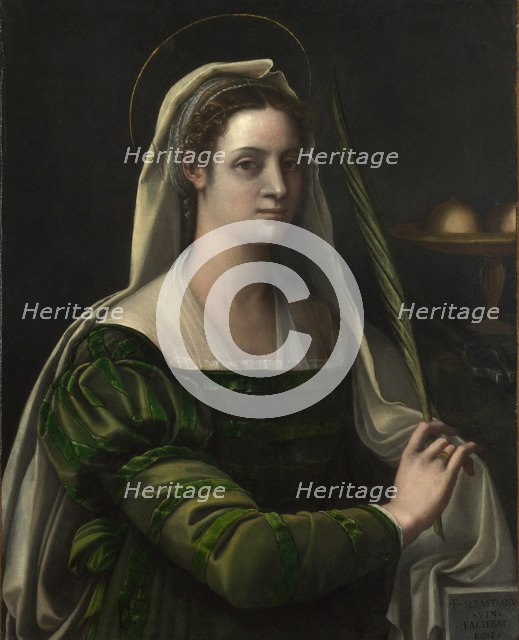 Saint Agatha, c.1540. Artist: Piombo, Sebastiano, del (1485-1547)