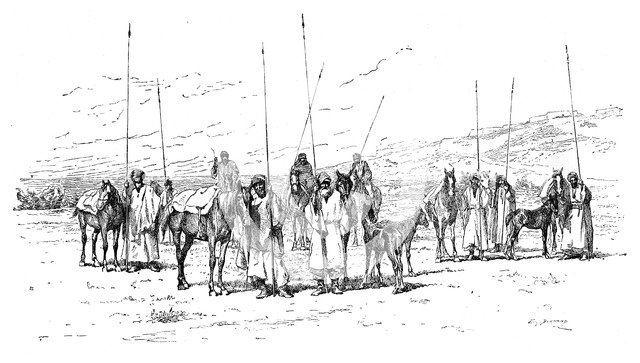 Kurdish cavalry, 1895. Artist: Unknown
