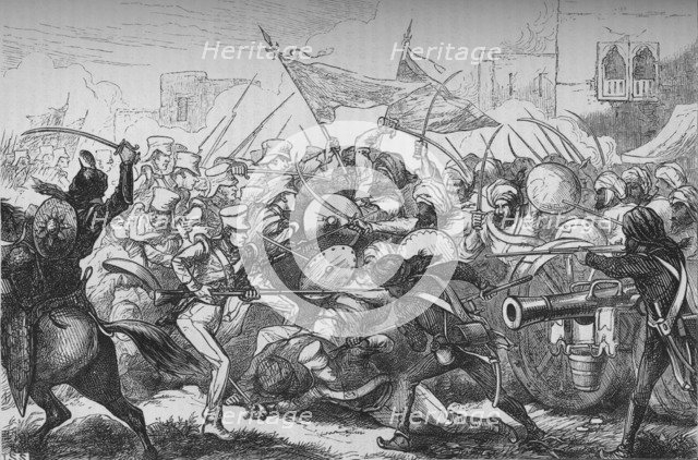 'The Battle of Goojerat', c1880. Artist: Unknown.