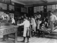 Woodworking class, Washington, D.C., (1899?). Creator: Frances Benjamin Johnston.