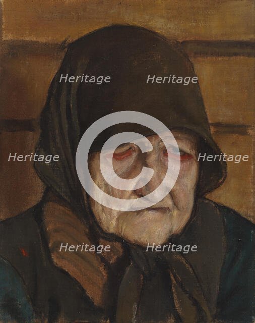 Old woman, 1896. Creator: Akseli Gallen-Kallela.