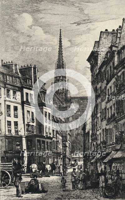 'Place Maubert', 1915. Artist: Lucien Gautier.