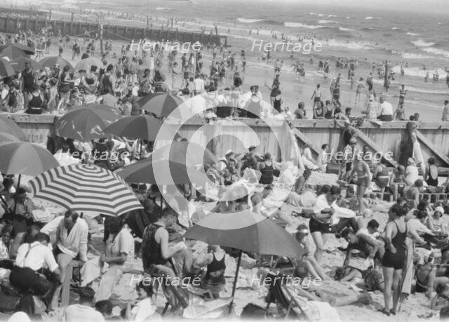 New York City views, Long Beach, 1927 Creator: Arnold Genthe.