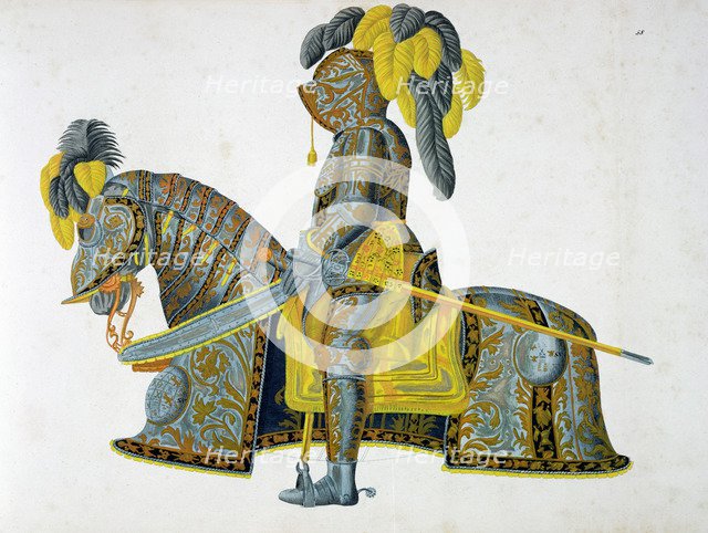 Armour worn by the Elector Christian I, 1842. Artist: Friedrich Martin von Reibisch