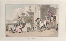 The Embrace, from "Journal of Sentimental Travels in the Southern Provinces of France, ..., 1817-21. Creator: Thomas Rowlandson.