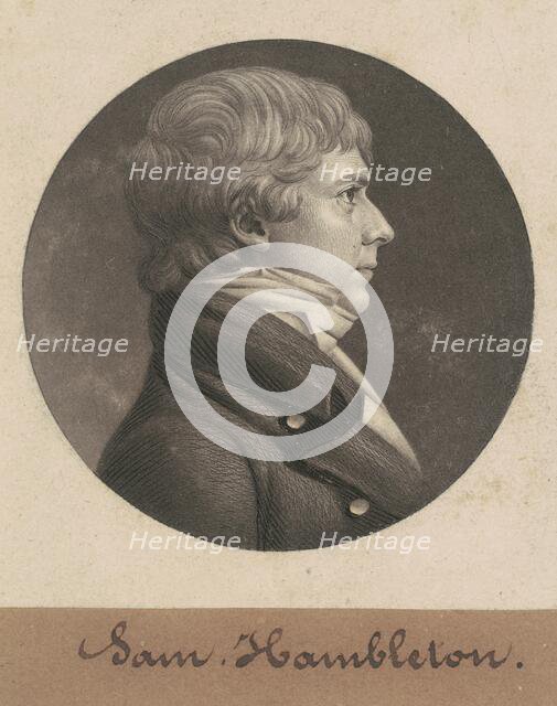 Samuel Hambleton, 1806. Creator: Charles Balthazar Julien Févret de Saint-Mémin.