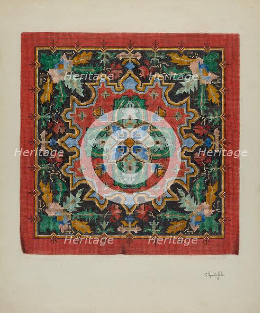 Needlepoint Tapestry, c. 1940. Creator: Cornelius Christoffels.