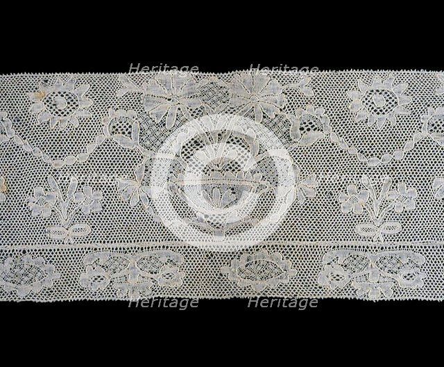 Border (Fragment), Flanders, 1750/1800. Creator: Unknown.