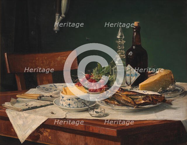 Lunch table, 1884. Creator: Oluf August Hermansen.