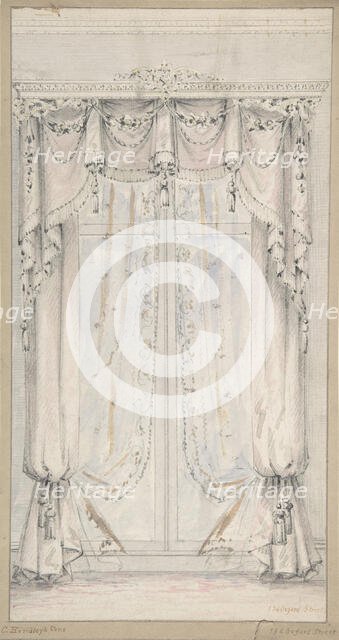 Design for Curtains, 1841-84. Creator: Charles Hindley & Sons.