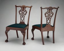 Pair of Side Chairs, 1770/90. Creator: Chapin School of Cabinetmakers.