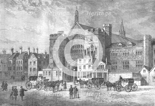 Westminster Hall, 1808 (1897). Artist: Swain.