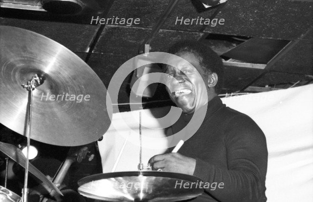 Art Blakey, Ronnie Scott's, London, 1973.  Artist: Brian O'Connor.