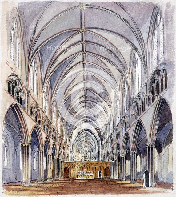 Hailes Abbey, c13th century, (c1990-2010). Artist: Terry Ball.