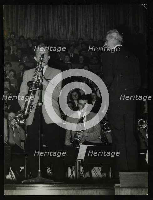 The Stan Kenton Orchestra in concert, 1956. Artist: Denis Williams