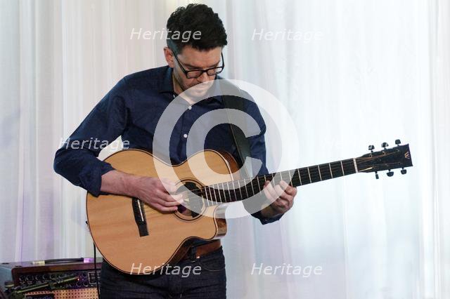 Steve Banks, Sara Colman Band, Watermill Jazz Club, Dorking, Surrey, 28 Jan 2020. Creator: Brian O'Connor.