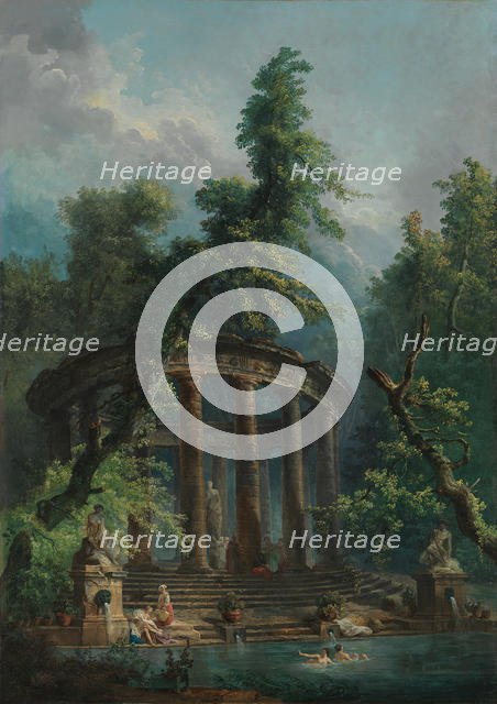 The Bathing Pool. Creator: Hubert Robert.