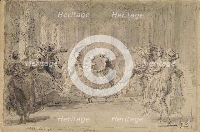 Ballet from "The Rival Fairies", 1748. Creator: Gabriel de Saint-Aubin.